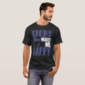 Bird Gothic Black Animal Crow 1 T-shirt (Voorkant volledig)