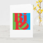 BIRD-greecard Kaart (Gele Bloem)