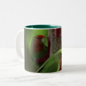 Bird green_iphone tweekleurige koffiemok (Voorkant links)