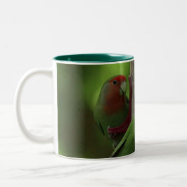 Bird green_iphone tweekleurige koffiemok