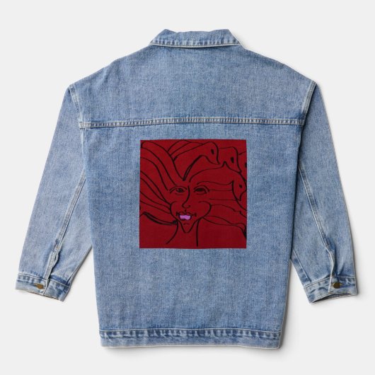Bird Guardian Denim Jacket (Achterkant)
