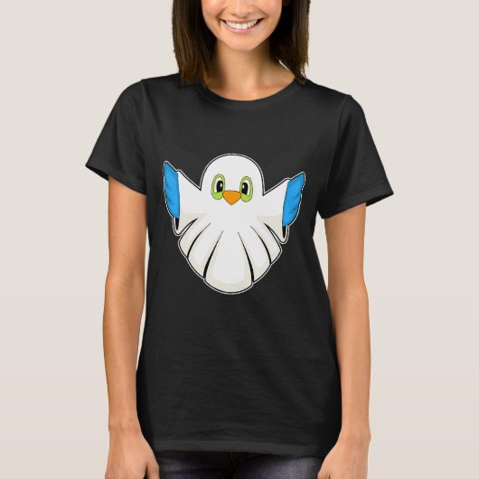 Bird Halloween Ghost T-shirt (Voorkant)
