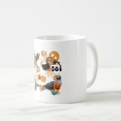 Bird Halloween kunstwerk Spooky Feathered Friend I Koffiemok (Voorkant rechts)