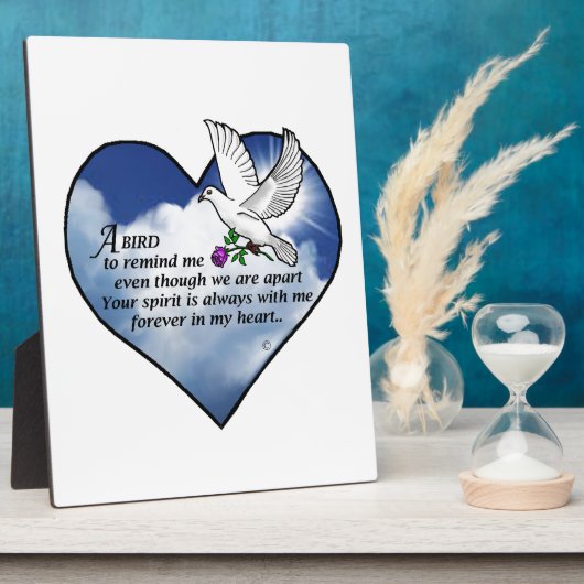 Bird Heart Poem Fotoplaat (Zijkant)