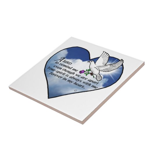 Bird Heart Poem Tegeltje (Zijkant)