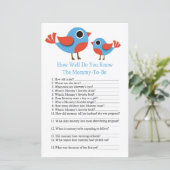 Bird Hoe goed je het baby shower spel kent (Staand voorkant)