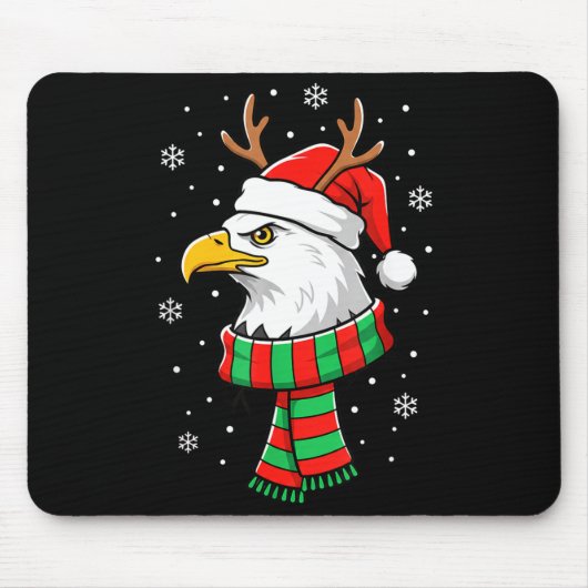 Bird Holiday, Santa Hat, Reindeer Antlers &amp; Fe Muismat (Voorkant)