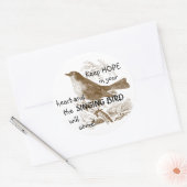  Bird Houd Hoop in je Hart Stickers (Envelop)