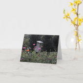 Bird House 2 Note Kaart (Gele Bloem)