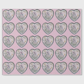 Bird House Bloementuin op een hart Cadeaupapier (Vlak)