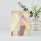 Bird House Heart Abstract Briefkaart (Staand voorkant)