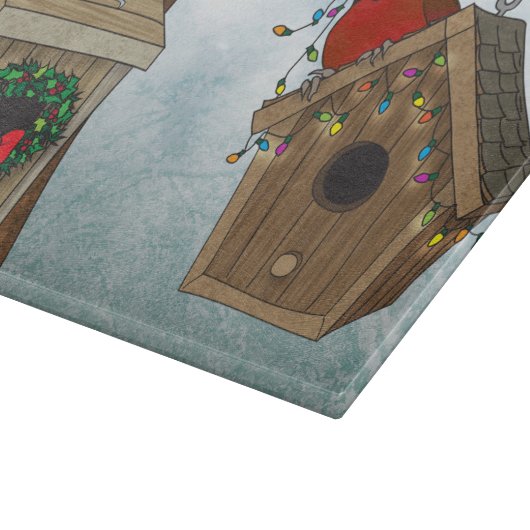 Bird House Holiday Snijplank (Hoek)