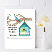 Bird House Inspirerend Briefkaart