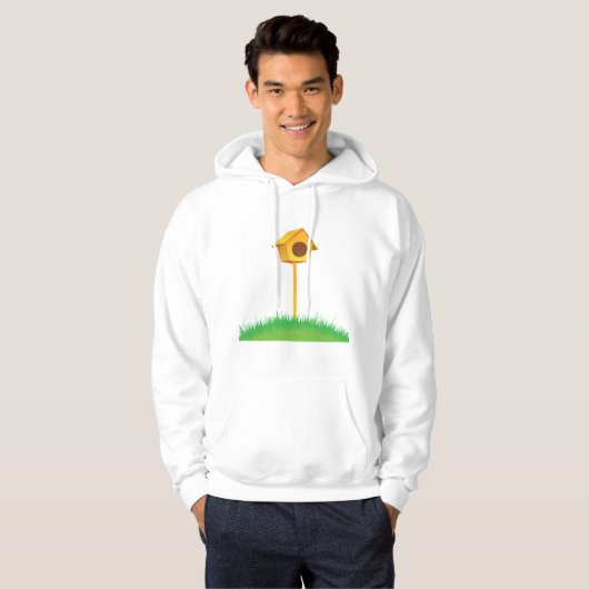 Bird House Mannen Hoodie (Voorkant volledig)