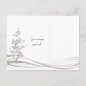 Bird House Moving Aankondiging Briefkaart Grijs (Achterkant)