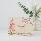 Bird House Moving Aankondiging Briefkaart Grijs (Staand voorkant)