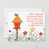 Bird House Moving Announement Aankondiging (Voorkant)