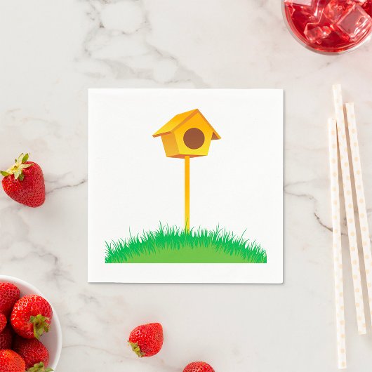 Bird House Paper Napkins Servet