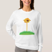 Bird House Vrouwen Lange-Sleeve T-shirt (Voorkant)