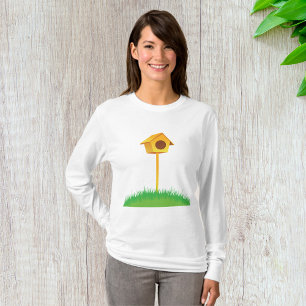 Bird House Vrouwen Lange-Sleeve T-shirt