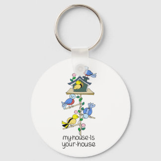 Bird Houses My House is Your House Sleutelhanger