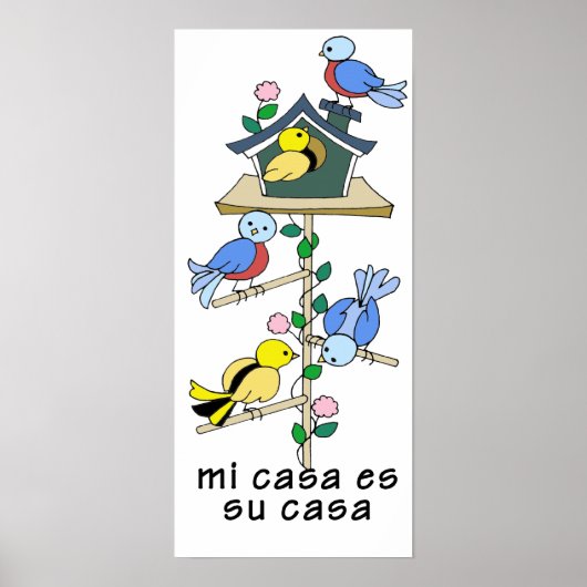 Bird Houses My House is Your House - Spanish Poster (Voorkant)
