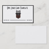 Bird in a Pocket Owl Logo Visitekaartje (Voorkant / Achterkant)