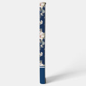 Bird in Blossom Navy Blue MagSafe Tough Samsung Galaxy Hoesje (Linkerkant)