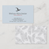 Bird in Flight Logo (LT blauw/grijs) Visitekaartje (Voorkant / Achterkant)