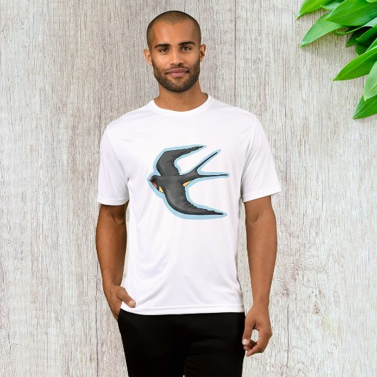 Bird in Flight Mannen Actief T-shirt