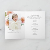 Bird in Flowers Celebration of Life Program Programma (Binnen)