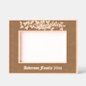 Bird in Nest op bloeiende boom Ornament Gegraveerde Lijstjes (Voorkant)