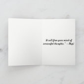 Bird in Rain Sympathy Card Kaart (Binnen)