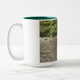 Bird In Sand Two-Tone Coffee Mok