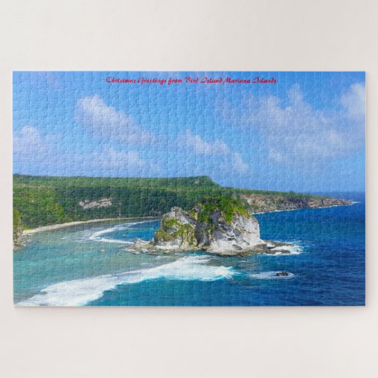 Bird Island Mariana Islands. kerstcadeautjes Legpuzzel (Horizontaal)