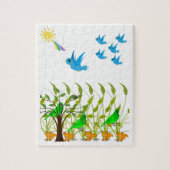 Bird Jigzaag Puzzle Legpuzzel (Verticaal)