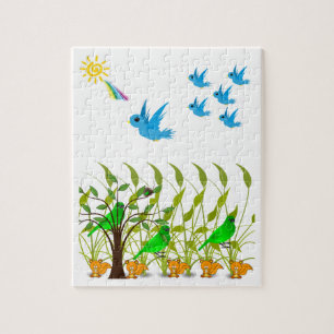 Bird Jigzaag Puzzle Legpuzzel