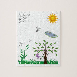 Bird Jigzaag Puzzle Legpuzzel