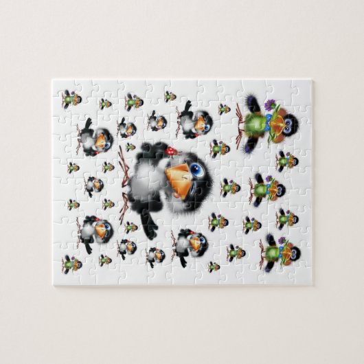 Bird Jigzaag Puzzle Legpuzzel (Horizontaal)