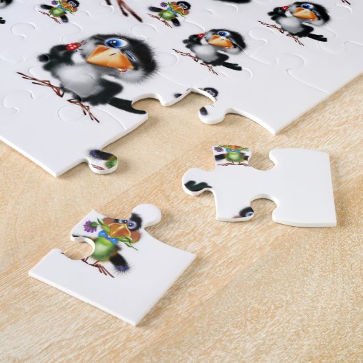 Bird Jigzaag Puzzle Legpuzzel (Zijkant)