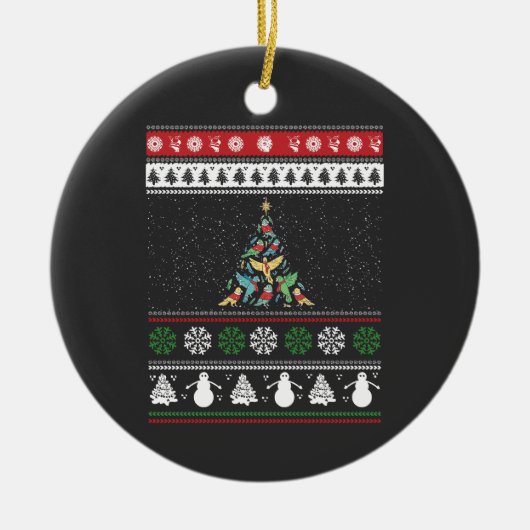 Bird kerstboom Bird Lover Keramisch Ornament (Voorkant)