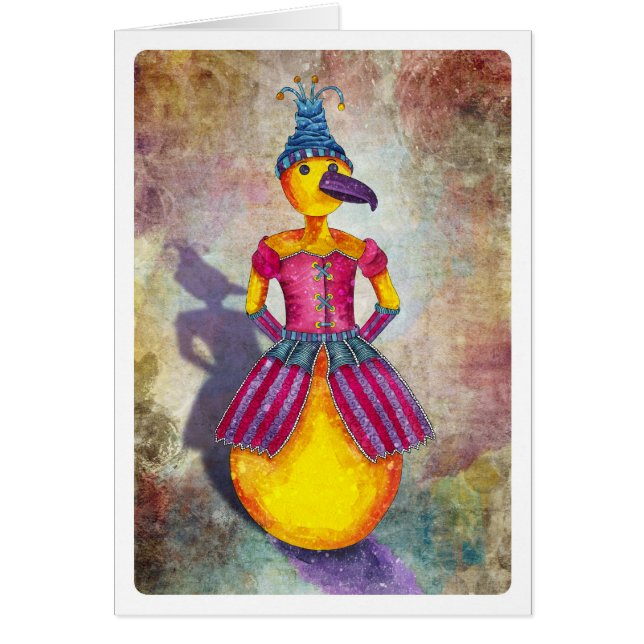 Bird Lady Card (Voorkant)