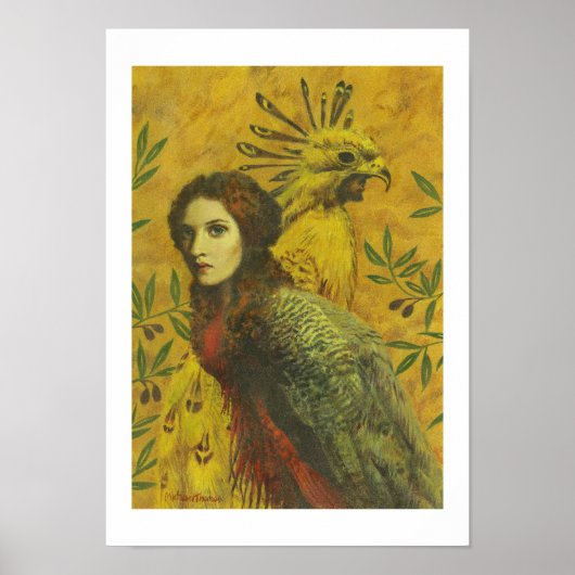 Bird Lady Fine Art Print (Voorkant)
