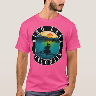 Bird Lake Wisconsin Kayaking T-shirt