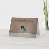 Bird Lover Birder Whimsical Pun Funny Birthday Kaart (Voorkant)