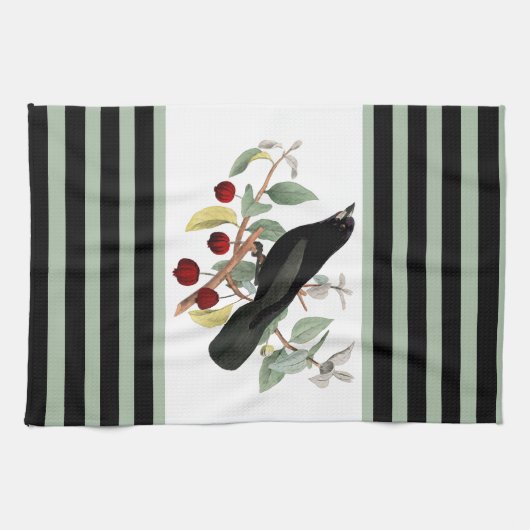 Bird Lover Blackbird Theedoek (Horizontaal)