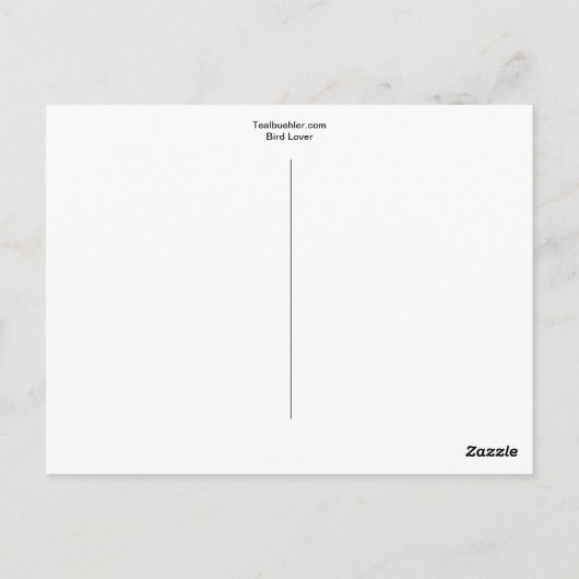 Bird Lover Briefkaart (Achterkant)