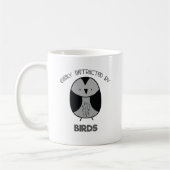 Bird Lover Gift for Bird Watchers Easy Distraction Koffiemok (Links)