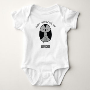Bird Lover Gift for Bird Watchers Easy Distraction Romper