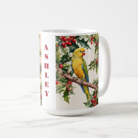 Bird Lover Kerst Mok (Voorkant rechts)